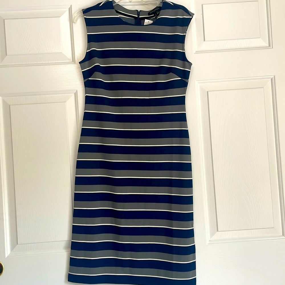 NWT Banana Republic Factory Dress Midi Stripes Size 6